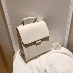 Women's Pink Backpack Soft PU Leather Shoulder Bag