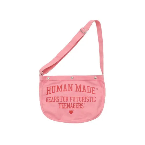 Pink Canvas Waist Packs Men Women Buckle Opening Bag