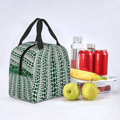 Pink Polka Dot Yayoi Kusama Abstract Art Insulated Lunch Tote Bag