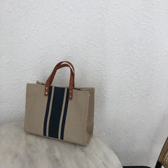 Pink Canvas Shoulder Bag Women Handbag Crossbody Purse