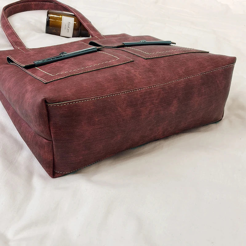 PinkSugao 2PCS Leather Shoulder Bag Handbags Tote Bag Women Purses