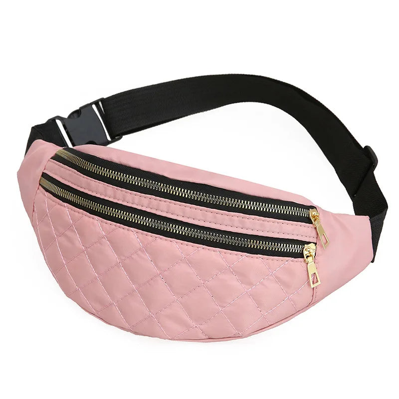 Plaid Women's Waist Bag Belt Bags Crossbody Chest Bag