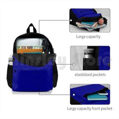 Solid Dark Blue Outdoor Hiking Backpack Waterproof Camping Travel