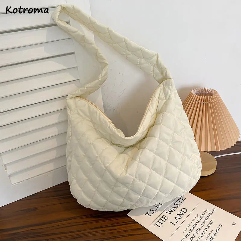 Pleated Shoulder Bags Women Underarm Crossbody Handbags Ladies Tote Bag Ins