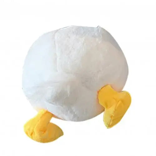 Plush Bow Shoulder Bag Winter Candy Duck Butt Small Round Pouch