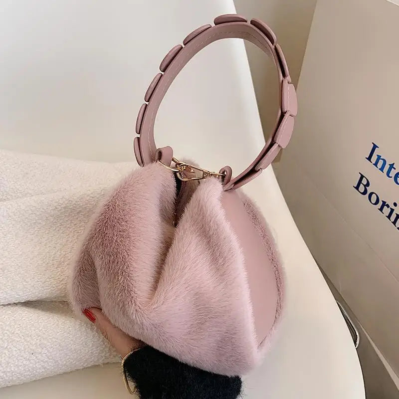 Winter Chain Shoulder Bags for Women Leather Crossbody Bag