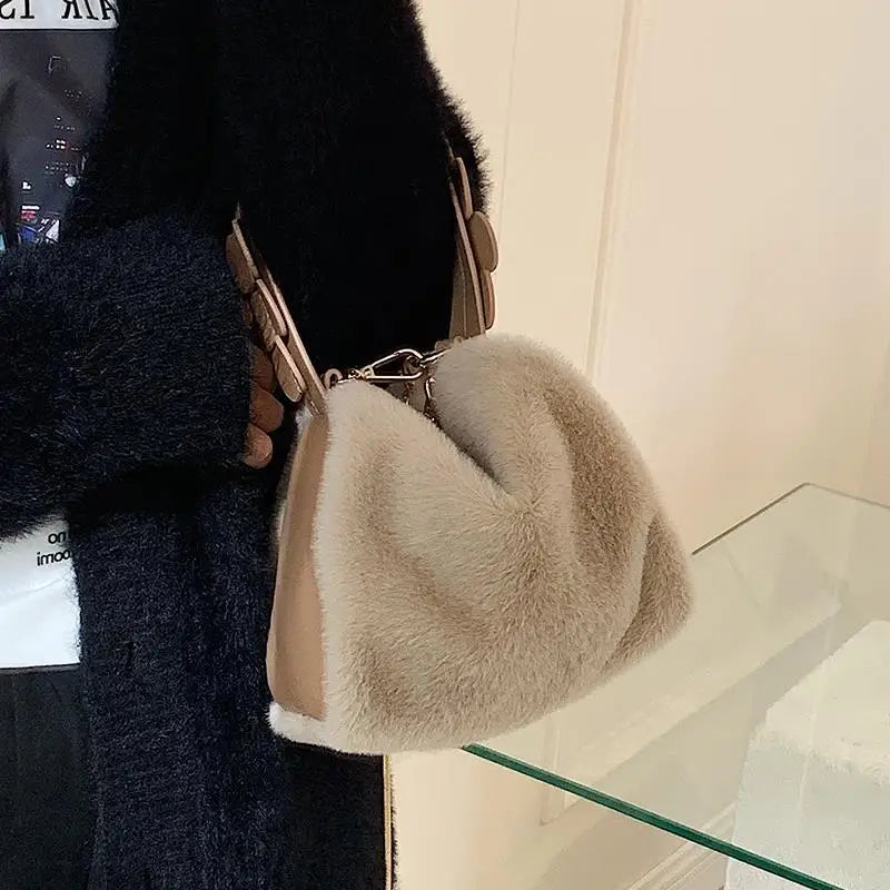 Winter Chain Shoulder Bags for Women Leather Crossbody Bag