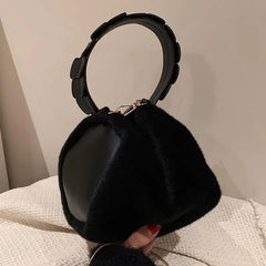 Winter Chain Shoulder Bags for Women Leather Crossbody Bag