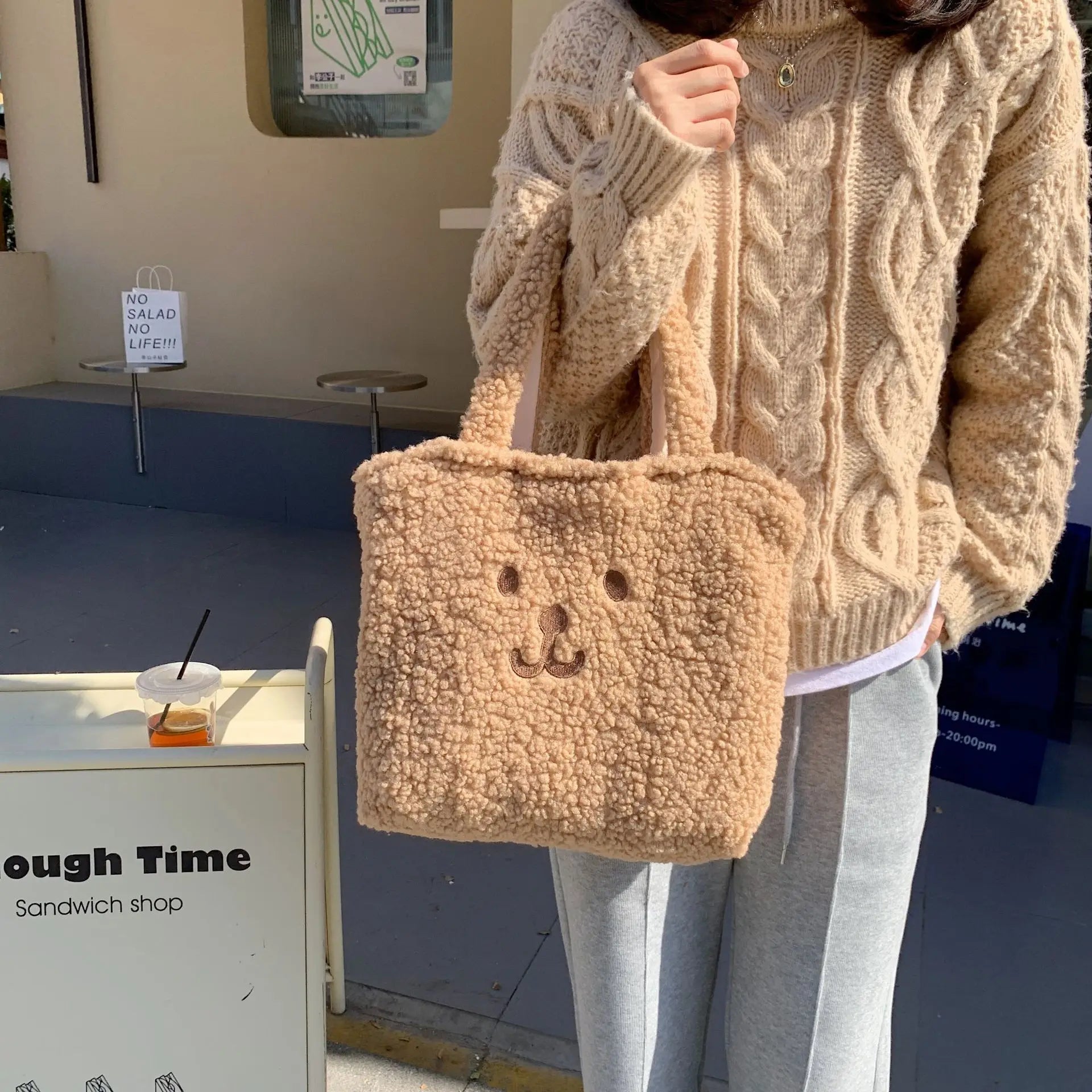 Winter Fluffy Fur Shoulder Bag for Women