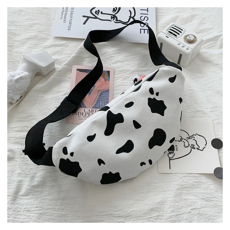 Small Chest Bag Wild Girl Japan Korea Canvas Messenger Style