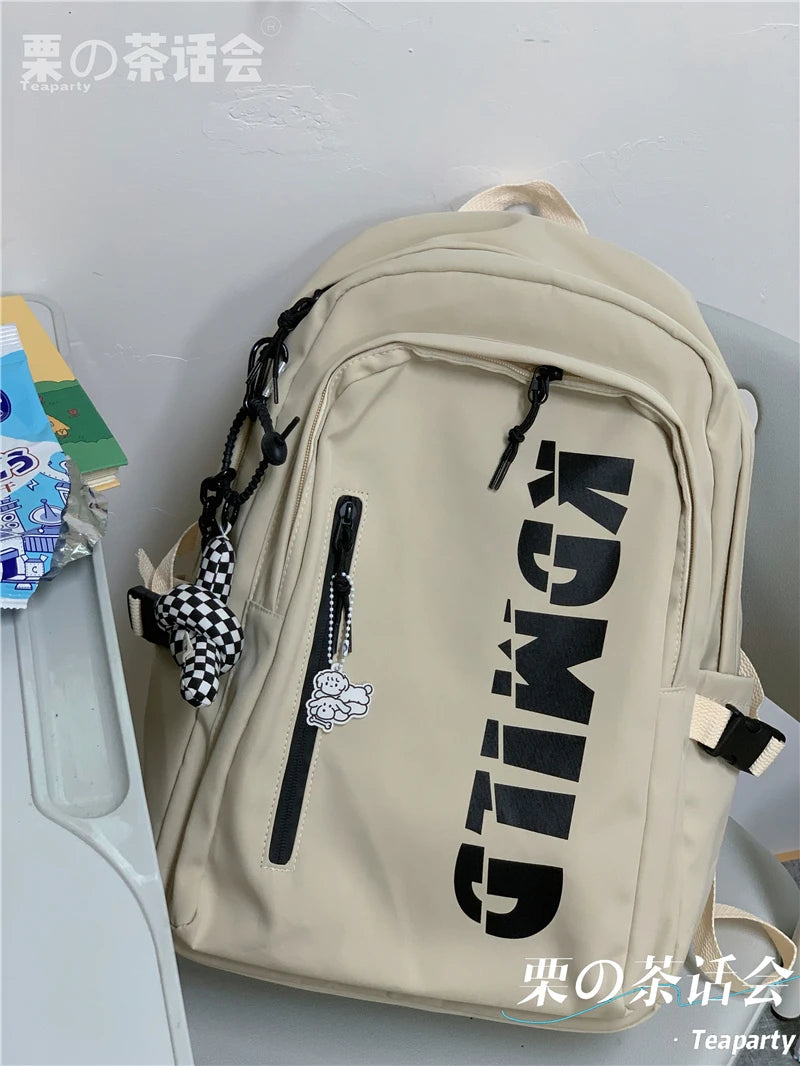 Polyester Waterproof Bag Large Capacity Student Schoolbag