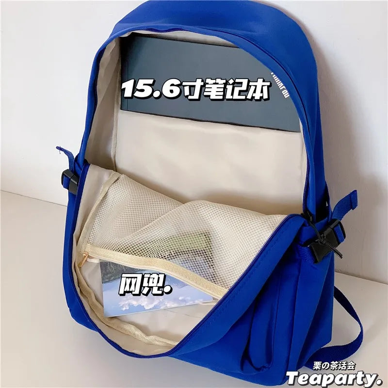 Polyester Waterproof Bag Large Capacity Student Schoolbag