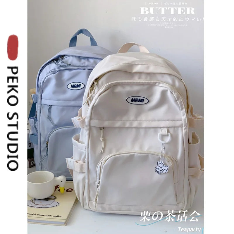 Polyester Large Capacity Waterproof Travelling Bag Casual Teenagers Schoolbag