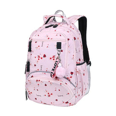 Polyester Women Backpack Waterproof Multi-pocket Large Capacity School Bag