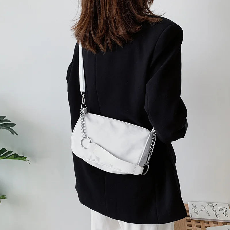 High Shoulder Bag Crossbody Chain Strap Underarm Bag