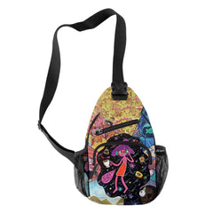 Midnight Gospel Crossbody Chest Bag Waterproof Sports Travel Shoulder Bag