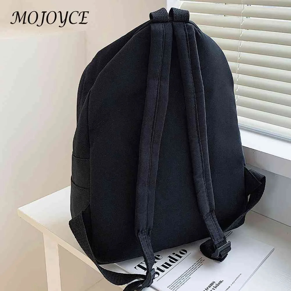 Portable Canvas Backpack for Teenager Girl Casual Outdoor Camping