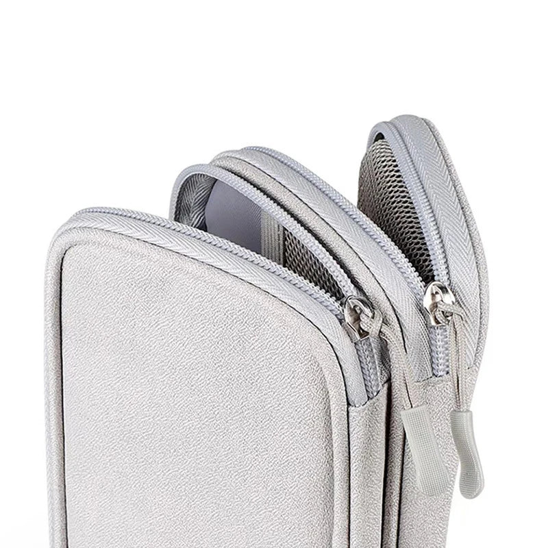 Portable Case for Power Bank Data Cable Organizer Bag