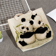 Casual Panda Printed Shoulder Bag for Women