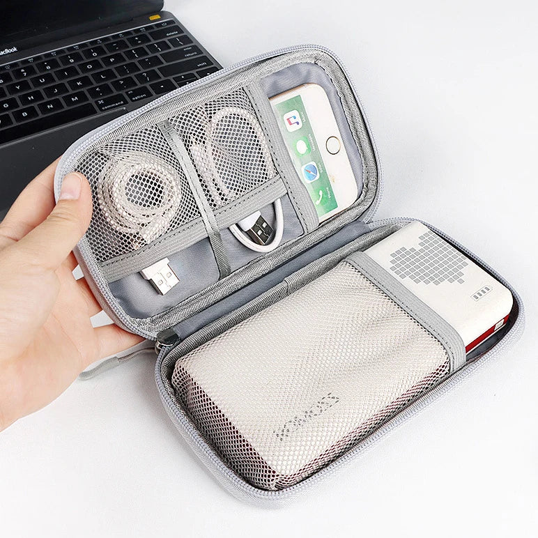 Portable Digital Storage Bag Multi-Function Cable Organizer Power Bank Bags USB