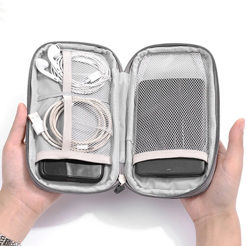 Portable Digital Storage Bag Multi-Function Cable Organizer Power Bank Bags USB