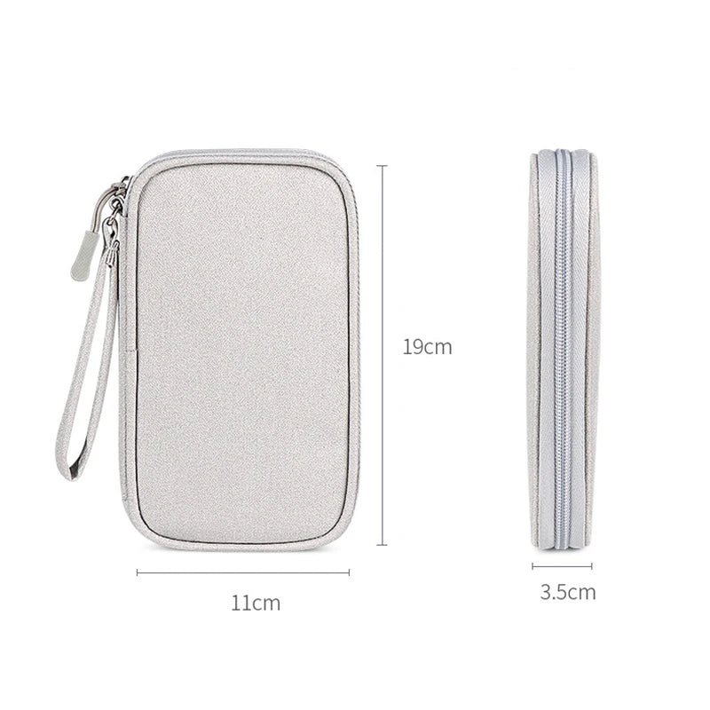 Portable Digital Storage Bag Multi-Function Cable Organizer Power Bank Bags USB
