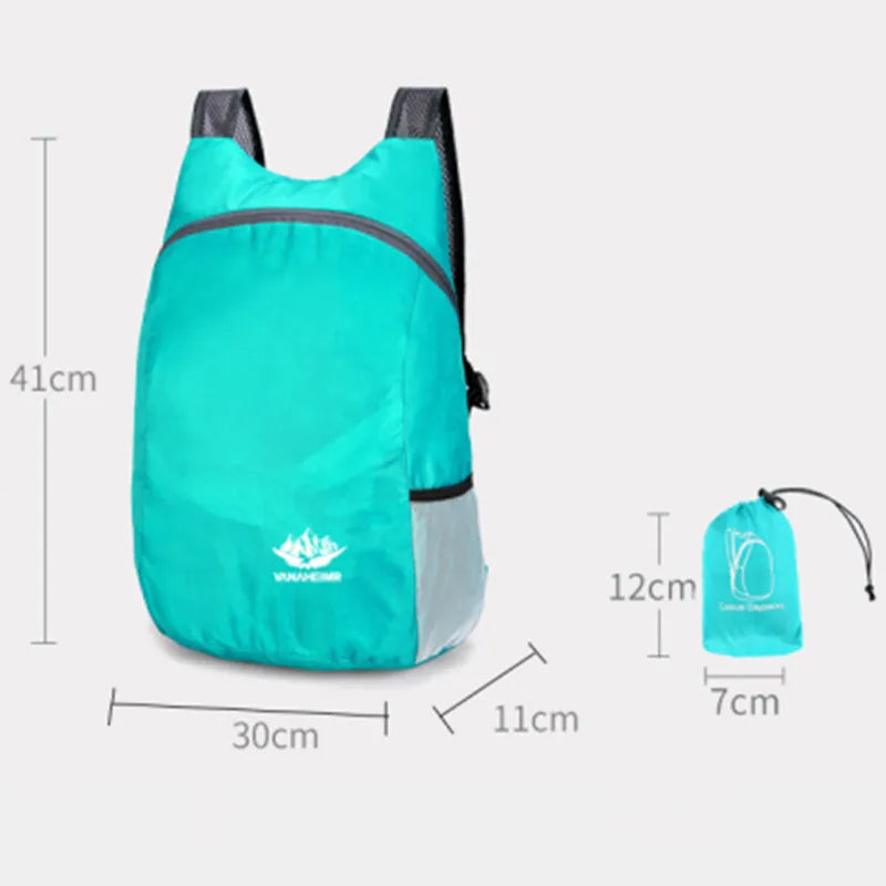 Folding Sports Backpack Waterproof Lightweight Large Capacity