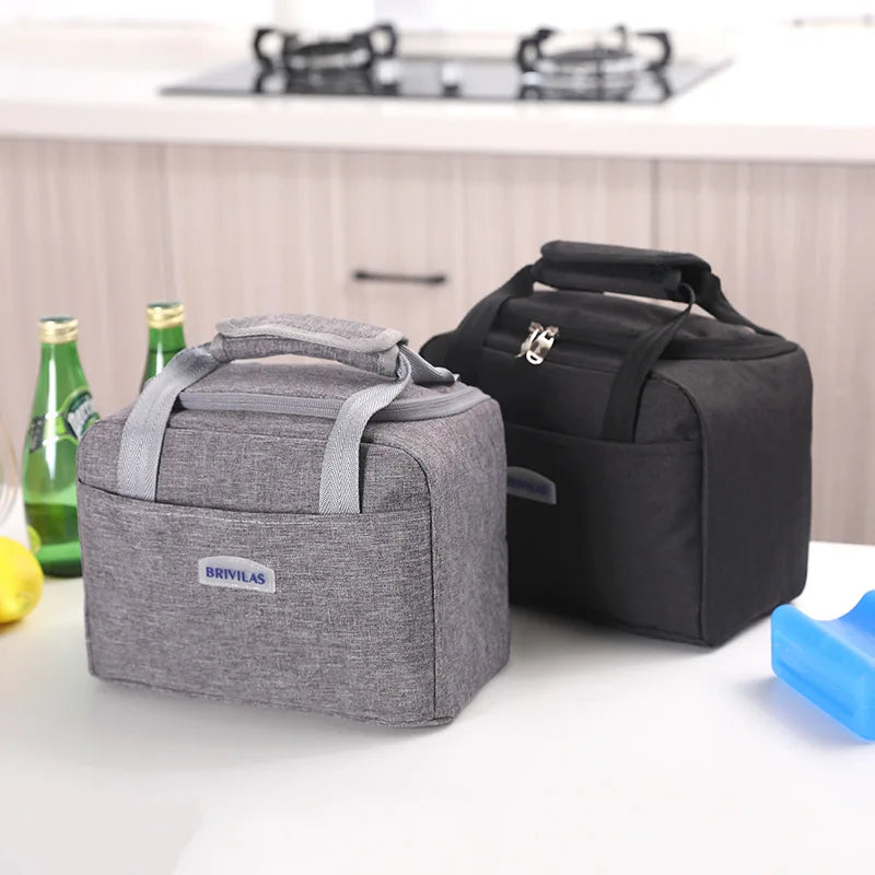 Insulated Lunch Bag Cooler Handbag Bento Pouch Food Storage Bags