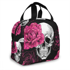 Skulls & Roses Insulated Lunch Bag