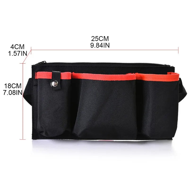 Portable Waist Bag Tool Fanny Pack Adjustable Belt Bum Bag Pockets