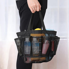 Portable Mesh Storage Bag Transparent Foldable Large Capacity Shoe Bag