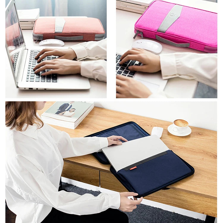 Men's A4 Document Bag Waterproof Briefcase Laptop Notebook Pouch