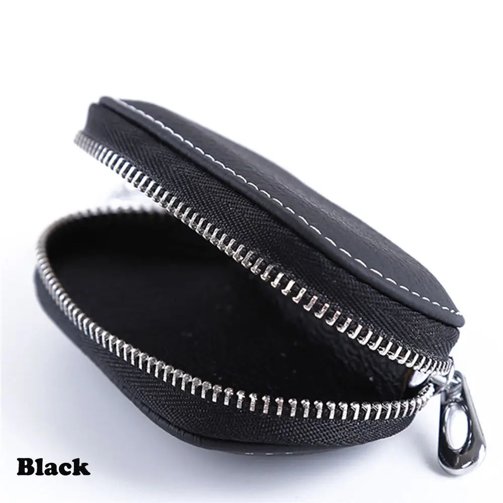 Protective Auto Car Key Bag Cover Zipper Leather Case