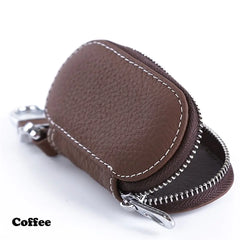 Protective Auto Car Key Bag Cover Zipper Leather Case