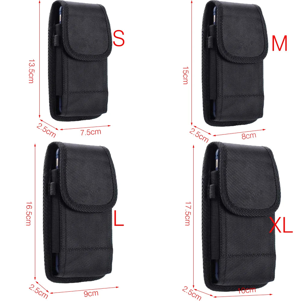 Portable Solid Phone Pouch Fanny Pack Belt Clip Waist Storage Bag