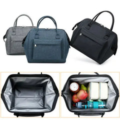 Portable Insulated Lunch Bag for Men and Women with Large Capacity