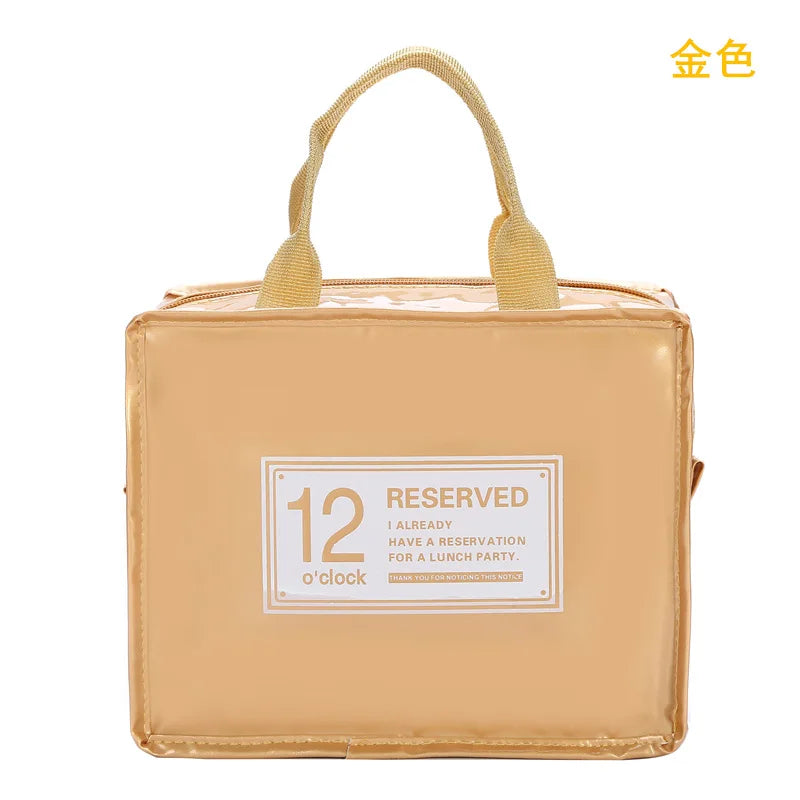 Portable Thermal Lunch Bags Insulated Cooler Tote Picnic Food Container