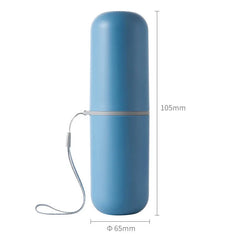 Portable Toothbrush Toothpaste Storage Box Holder with Cup Storage