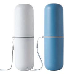 Portable Toothbrush Toothpaste Storage Box Holder with Cup Storage