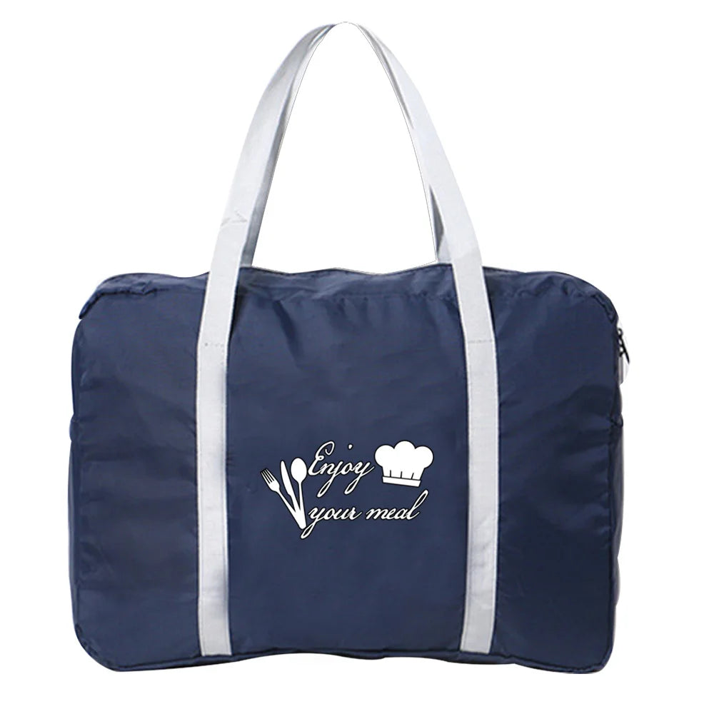 Travel Bag Women Luggage Business Trip Portable Food Pattern Organizer