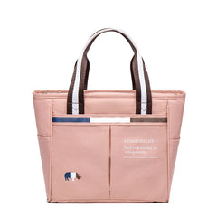 Portable Women's Thermal Lunch Bag Insulated Lunch Box Waterproof Picnic Tote