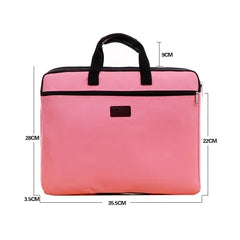 Canvas A4 Document Bag Office Zipper Briefcase