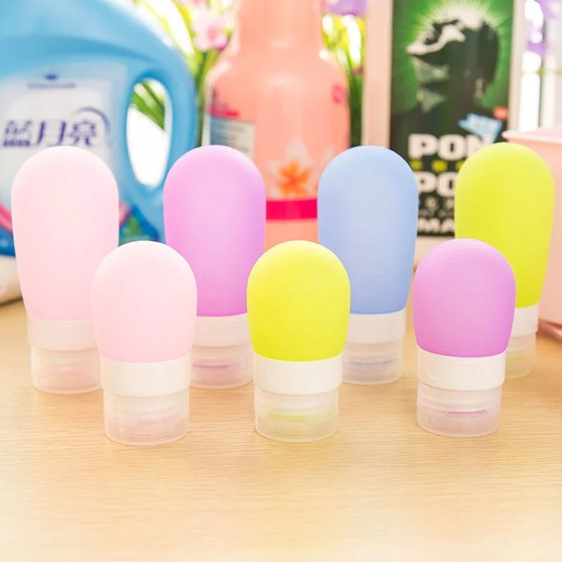 Portable Silicone Travel Bottles Shampoo Container Candy Accessories