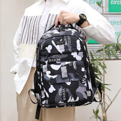 Camouflage Tear Resistant Unisex Backpack School Bag