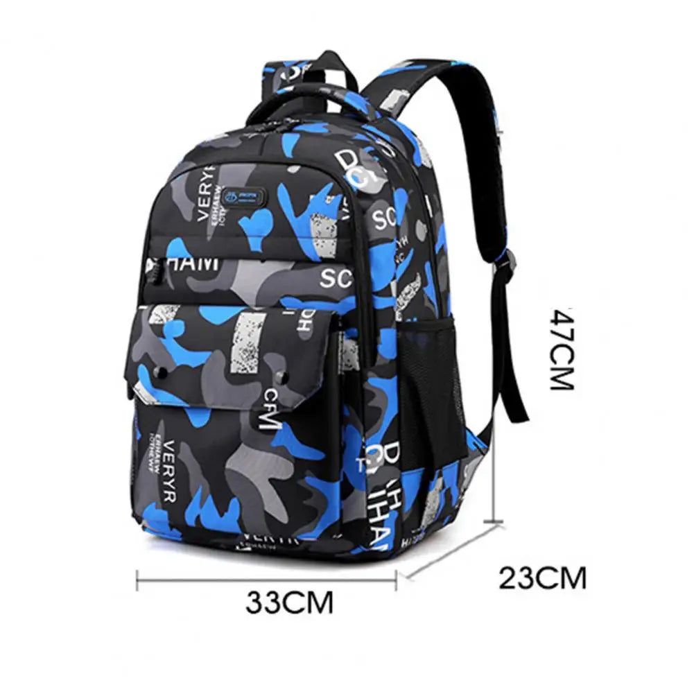 Camouflage Tear Resistant Unisex Backpack School Bag
