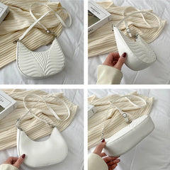 Soft Leather Rhombus Shoulder Bag for Women
