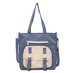 Preppy Students Casual Shoulder Bags Canvas Harajuku Bookbag Travel Tote