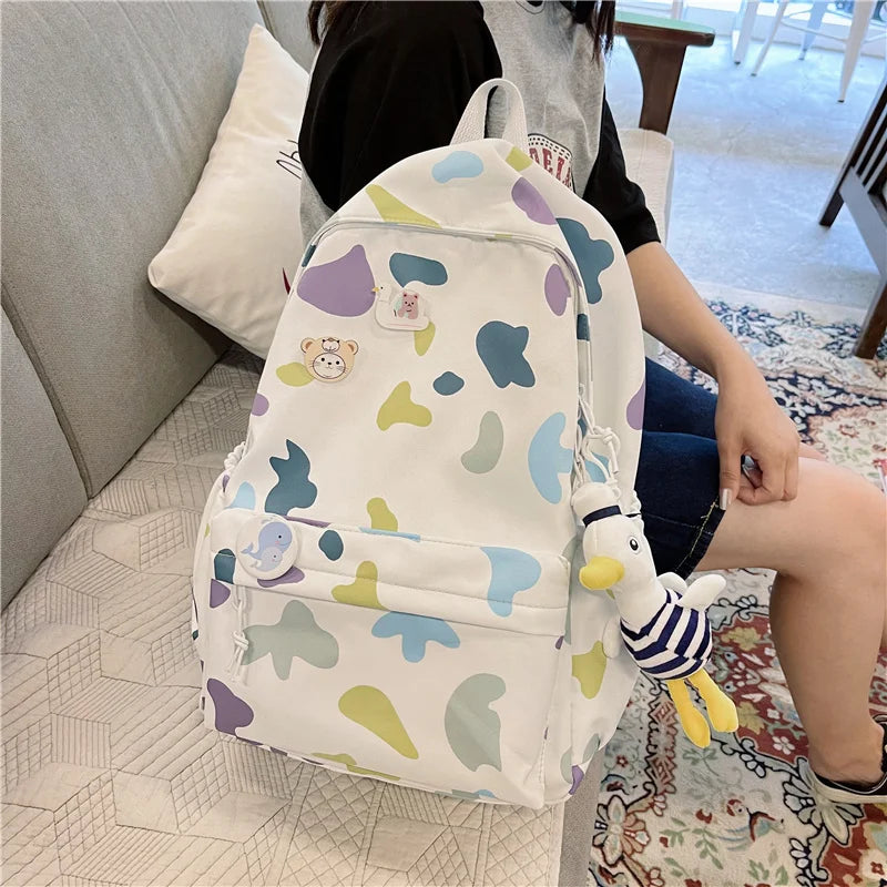 Preppy Style Candy Pattern Women Backpack