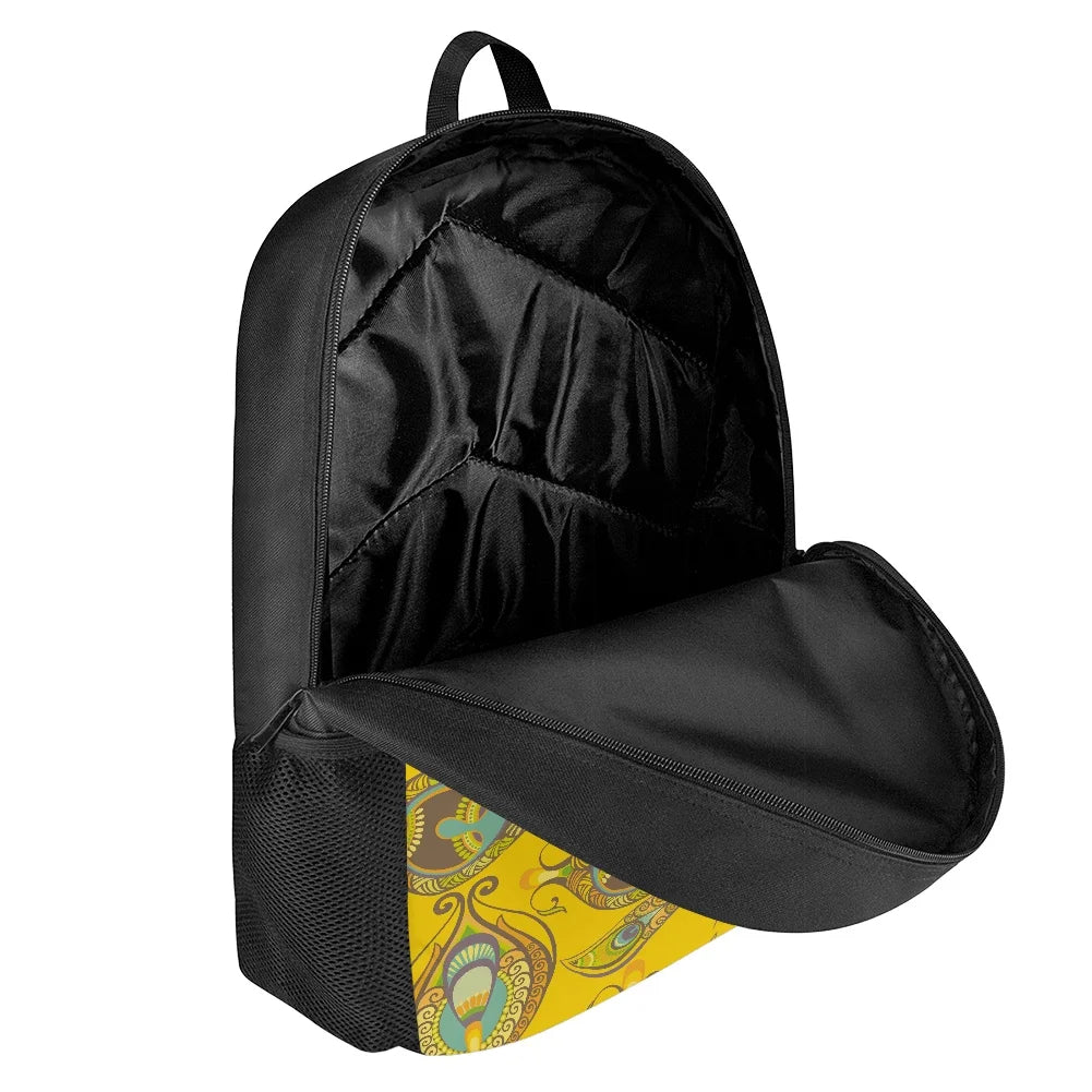Peacock Pattern School Bags for Girls Mochila Femenina Backpacks