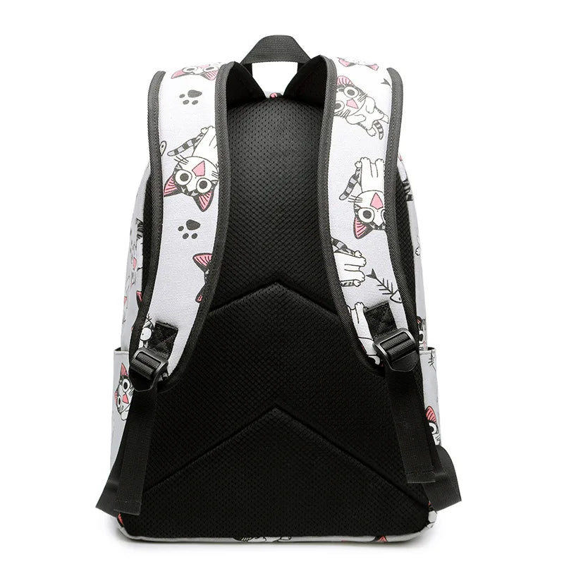 Kids Cartoon Cat Unicorn School Backpack for Girls